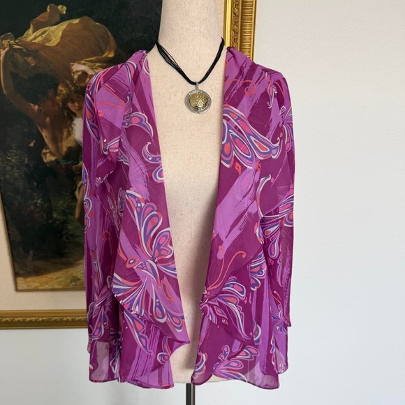 Bob Mackie Tops - Fairy Butterfly Sheer Shawl